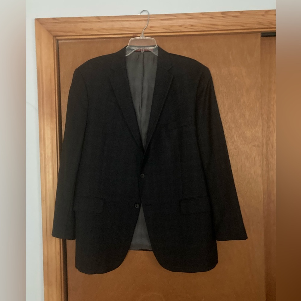 Hart Schaffner Marx Dark Plaid Blazer